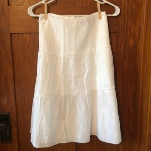 White lightweight skirt